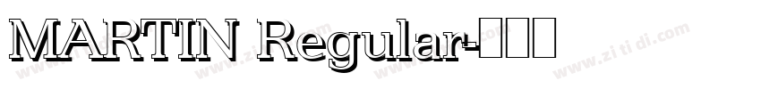 MARTIN Regular字体转换